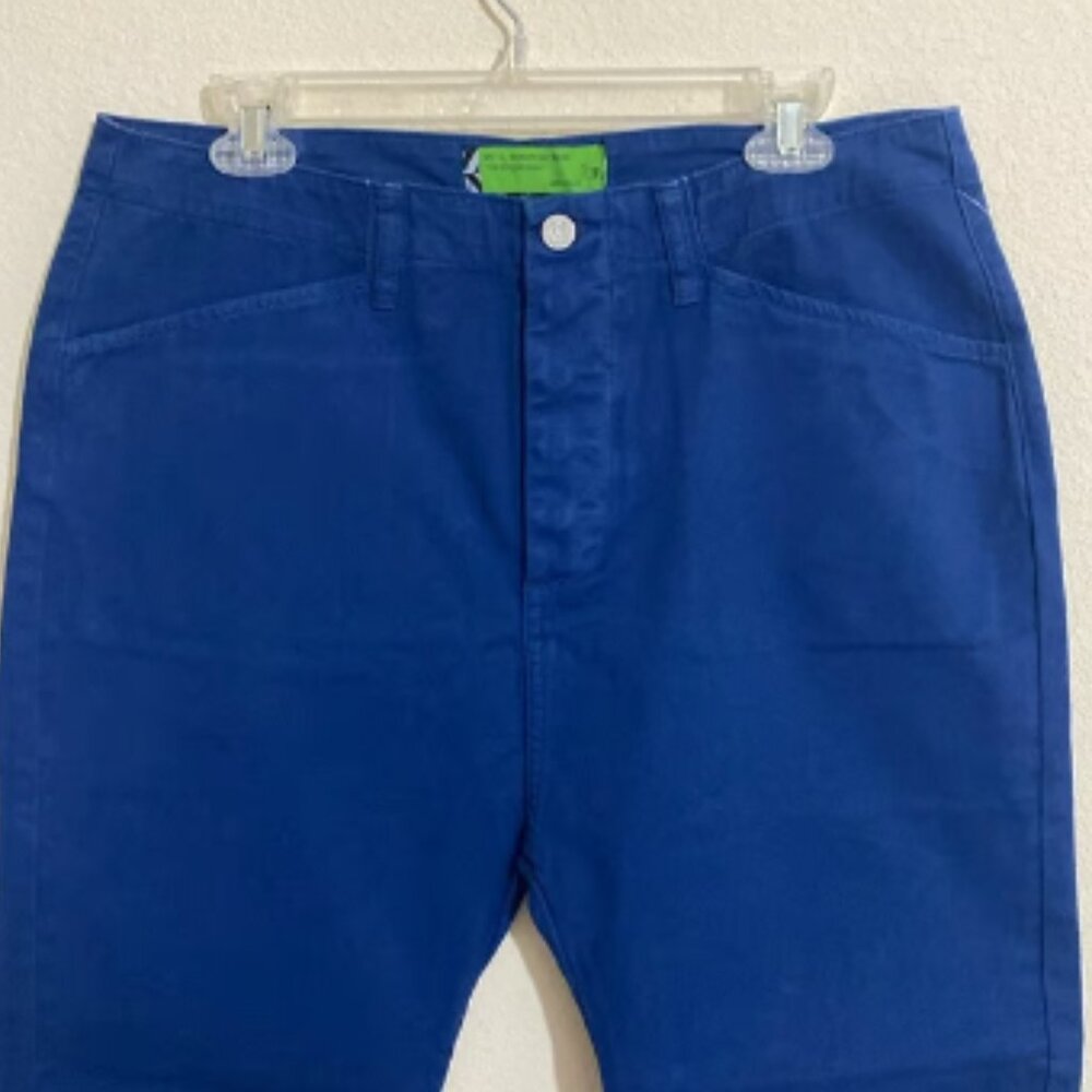 SANDRINE ROSE The Virgin Label High-Rise Tapered Button-Fly Capri Pants Size 27